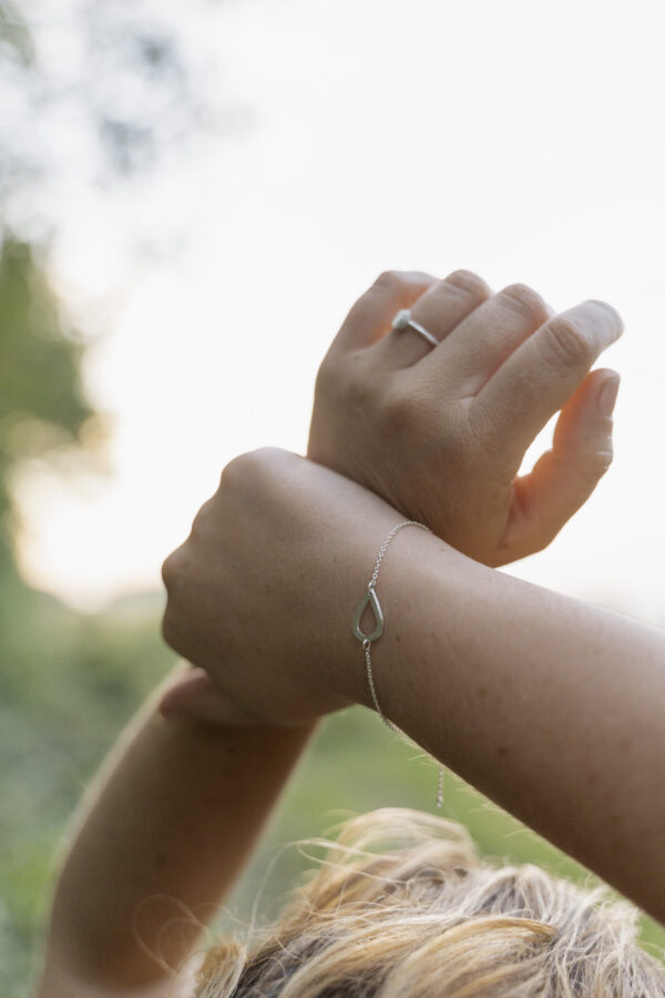 Schlichtes Armband, Silberkette, hochwertiger Schmuck