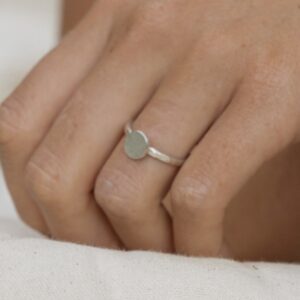 schlichter silber Ring, handgemacht