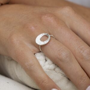 silber Ring, handgemacht, schlichter Ring