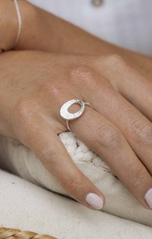 silber Ring, handgemacht, schlichter Ring